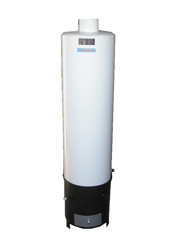 Solid fuel boiler under pressure - white